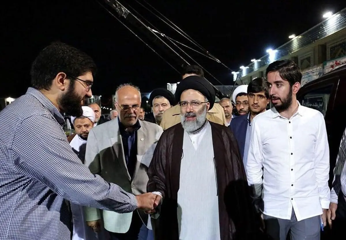 بازدید حجت الاسلام رئیسی از پشت صحنه برنامه "شهر عزیز"