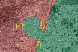 نبرد خانه به خانه برای تعریض کمربند امنیتی در ریف دمشق + عکس