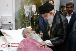 عیادت رهبر معظم انقلاب از آیت‌الله مظاهری