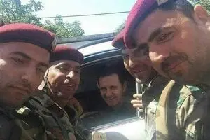 تردد بشار اسد و همسرش با خودروی شخصی‌اش در ۴ شهر سوریه + تصاویر
