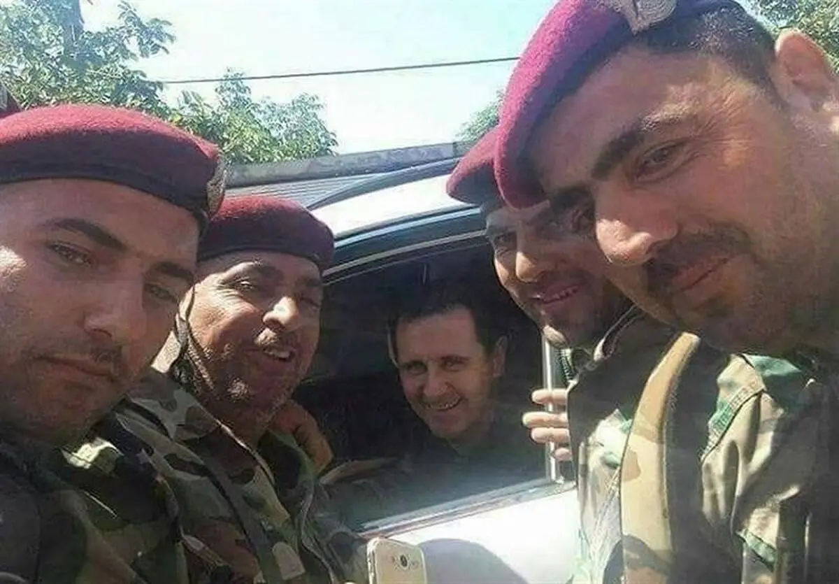 تردد بشار اسد و همسرش با خودروی شخصی‌اش در ۴ شهر سوریه + تصاویر