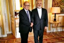 وزیر خارجه ایران با همتای فرانسوی دیدار کرد + عکس