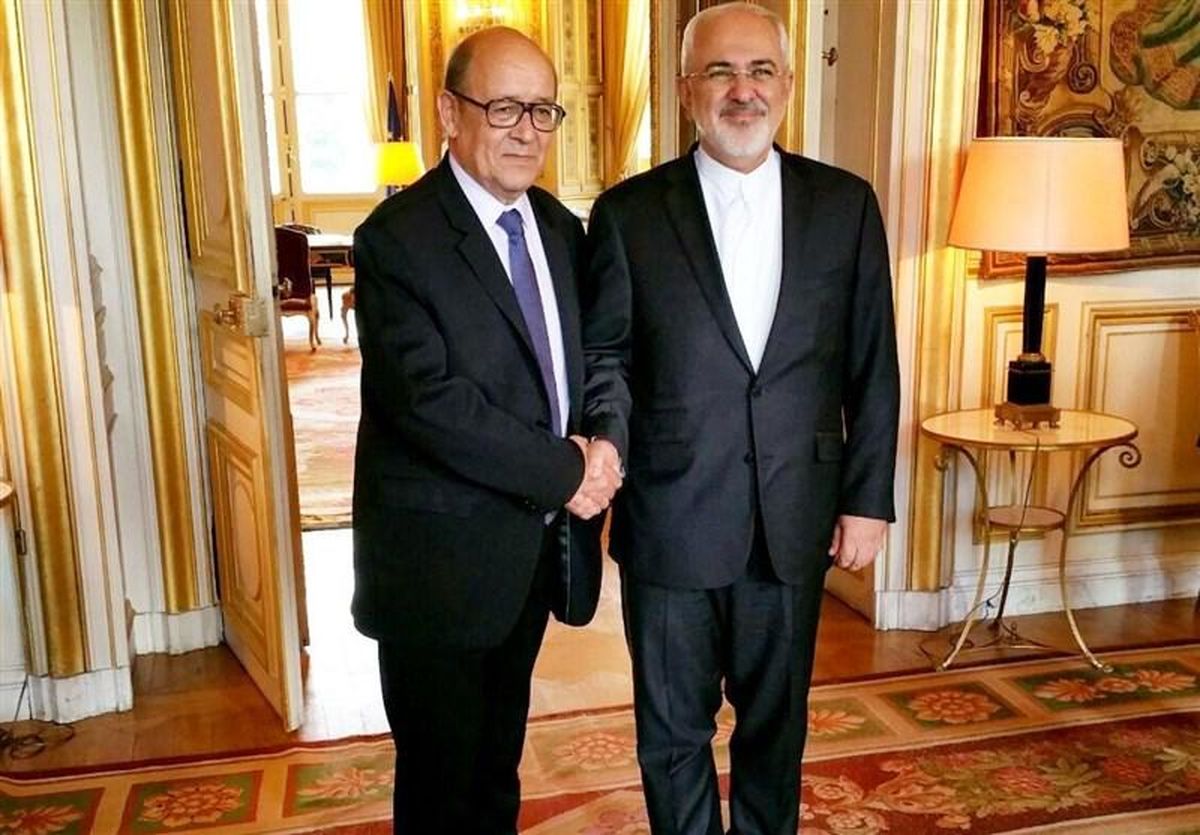 وزیر خارجه ایران با همتای فرانسوی دیدار کرد + عکس