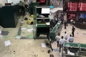 اعتراض سهامداران کنتورسازی به وضعیت نا به سامان بورس + عکس