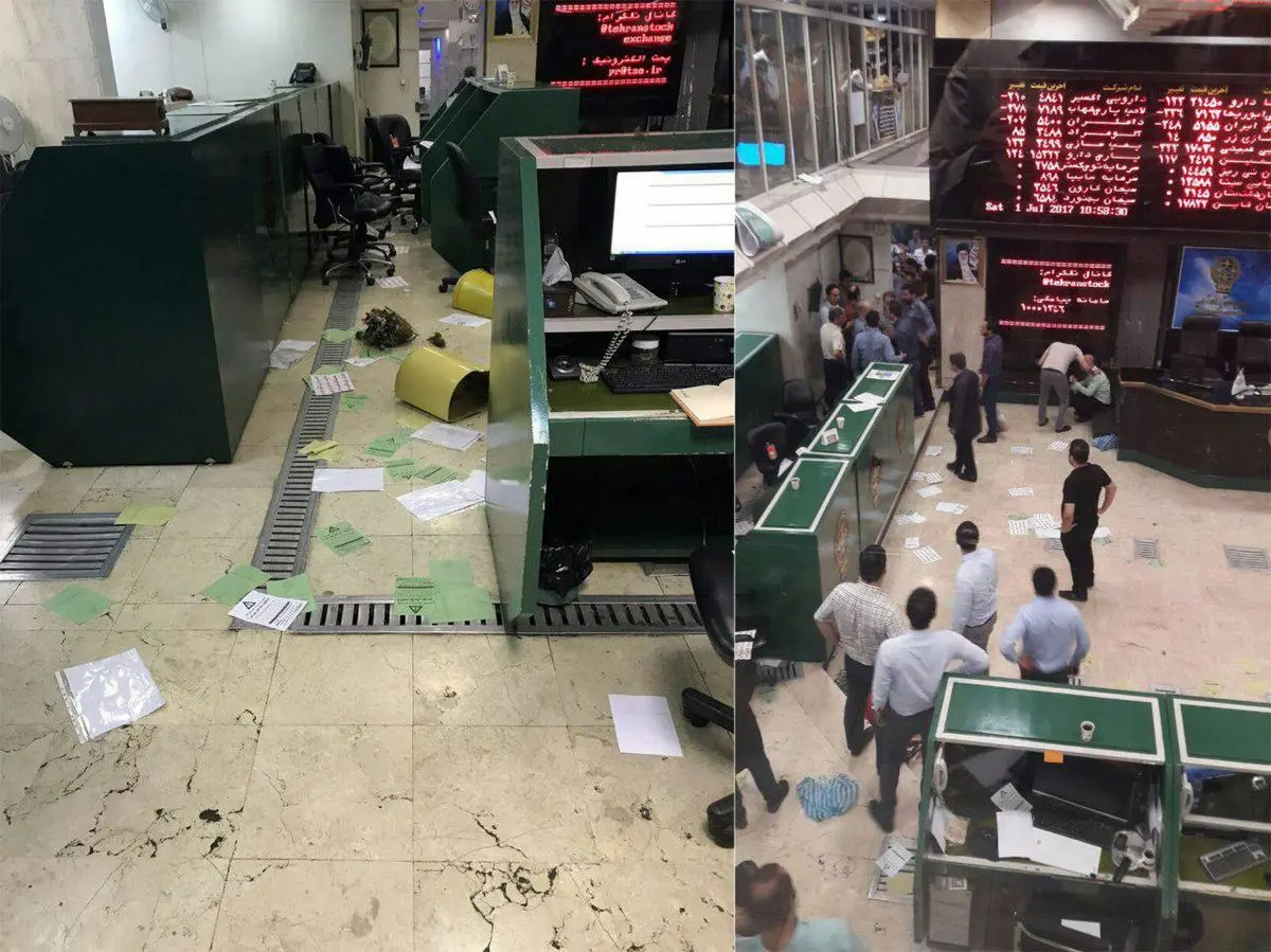 اعتراض سهامداران کنتورسازی به وضعیت نا به سامان بورس + عکس