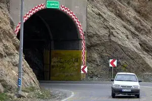 محور هراز مسدود شد