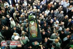 مراسم تشییع پیکر مرحوم سیدرضا نیری در حسینیه سوهانک