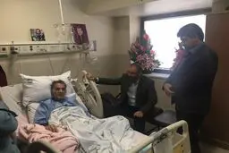 عیادت رئیس حوزه هنری از حبیب الله کاسه‌ساز+تصاویر