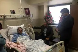 عیادت رئیس حوزه هنری از حبیب الله کاسه‌ساز+تصاویر