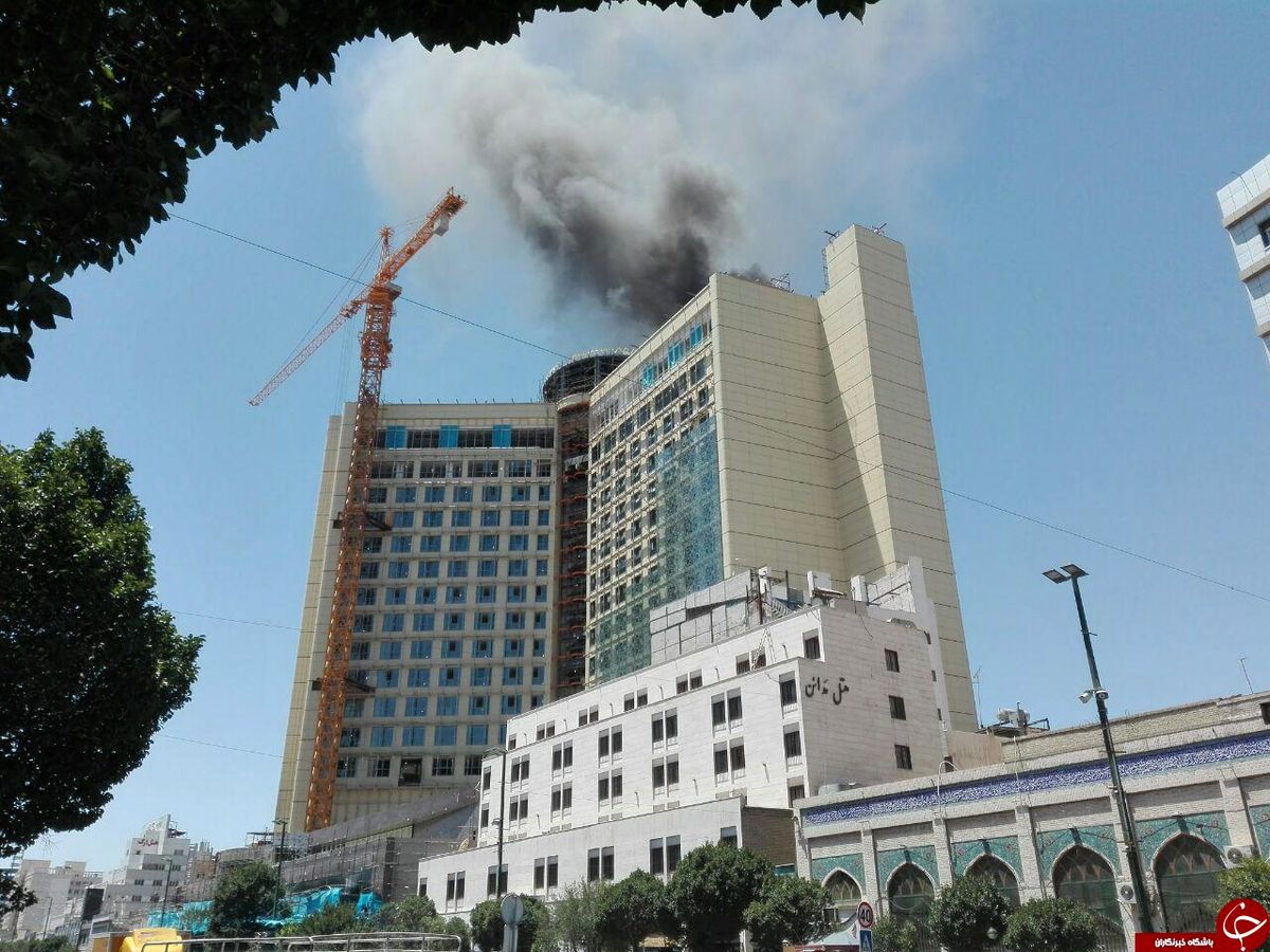 آتش‌سوزی در هتلی در مشهد