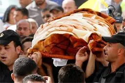 هزاران فلسطینی پیکر شهدای قدس را تشییع کردند