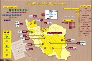 سهم هر استان از نفرات برتر کنکور ۹۶