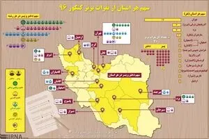 سهم هر استان از نفرات برتر کنکور ۹۶