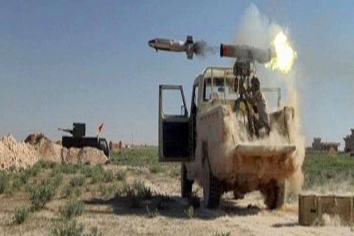 حملات موشکی حشد شعبی به مواضع داعش در تلعفر