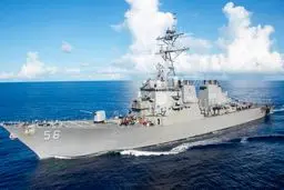 برخورد ناو آمریکایی با کشتی تجاری در حوالی سنگاپور