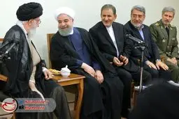 دیدار رئیس‌جمهور و اعضای هیأت دولت با رهبر معظم انقلاب