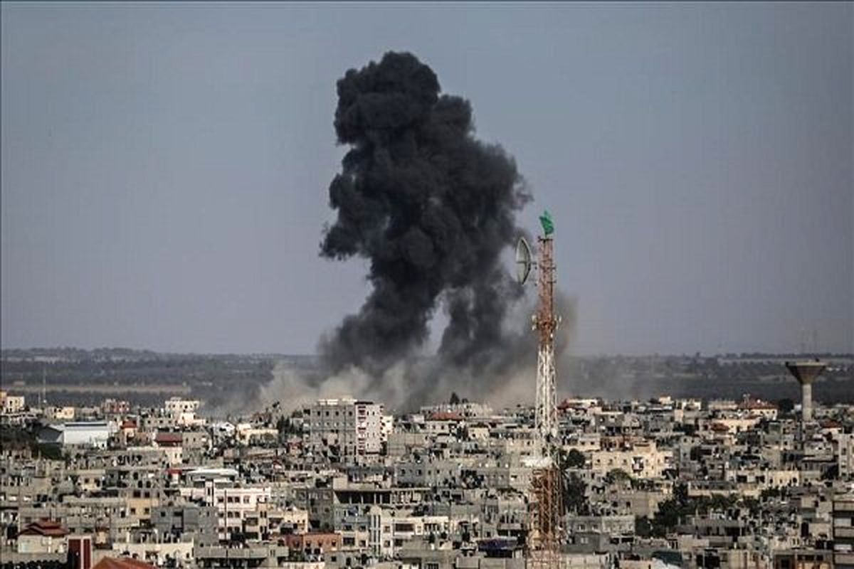 شهادت یک فلسطینی در بمباران غزه توسط رژیم صهیونیستی