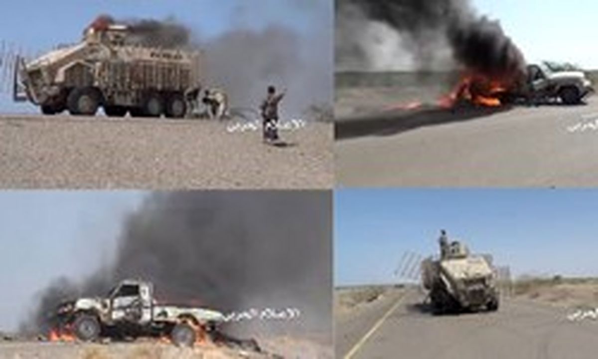 انهدام انبار سلاح ارتش عربستان و ۵ خودرو و بولدوزر نظامی شبه‎نظامیان