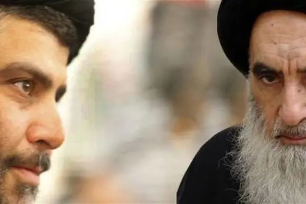 دیدار مقتدی صدر با آیت الله سید علی سیستانی