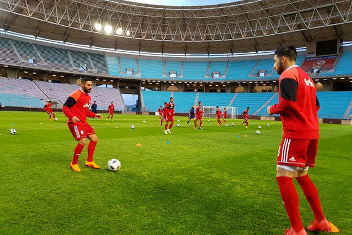 آخرین تمرین تیم ملی پیش از دیدار برابر تونس برگزار شد