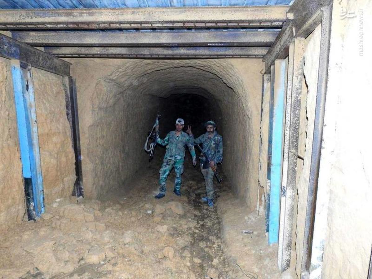 کشف بزرگترین تونل گروه تروریستی جیش الاسلام در دوما