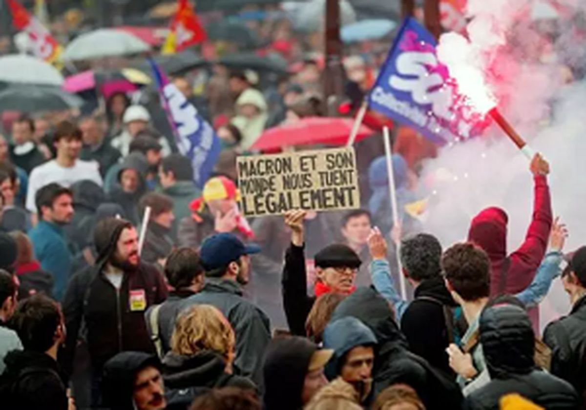 ده‌ها زخمی و بازداشتی در «تظاهرات خشم» علیه رئیس‌جمهور فرانسه