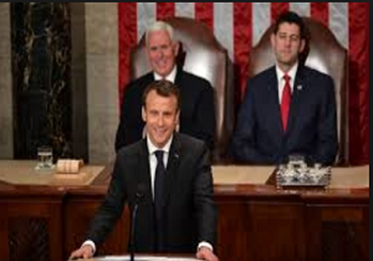 سخنرانی رئیس‌جمهور فرانسه در کنگره آمریکا/مکرون: اینکه برجام به همه نگرانی‌های مهم درباره ایران پاسخ نمی‌دهد، حرف صحیحی است!