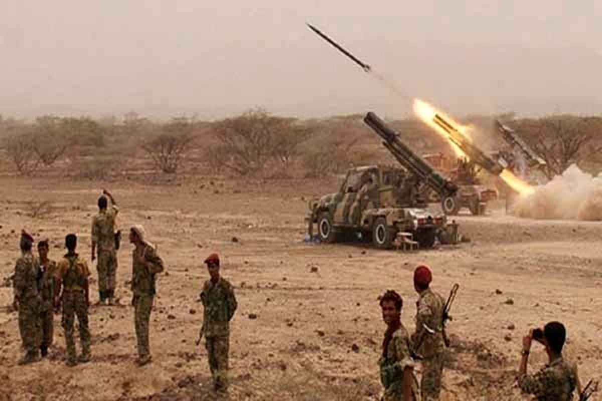 حمله موشکی و توپخانه ای ارتش یمن به جنوب عربستان