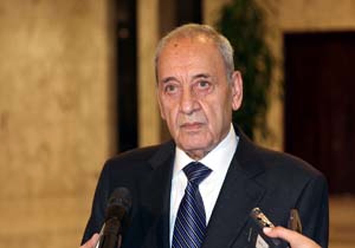 رئیس پارلمان لبنان حادثه سقوط هواپیمای ایران را تسلیت گفت