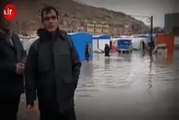 زلزله‌زدگان کرمانشاهی در محاصره باران