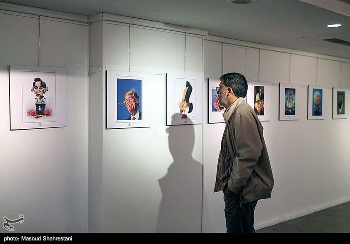 نمایشگاه کاریکاتور و پوستر "پایان یک داعش" با آثاری از ۶۴ کشور برپا شد +عکس