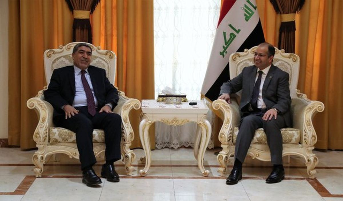 دیدار نمایندگانی از جریان صدر با رئیس پارلمان عراق