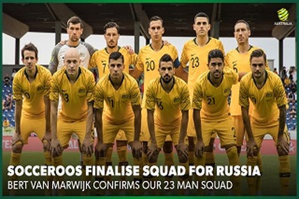 لیست نهایی تیم ملی استرالیا برای جام جهانی/ارزانی مسافر روسیه شد