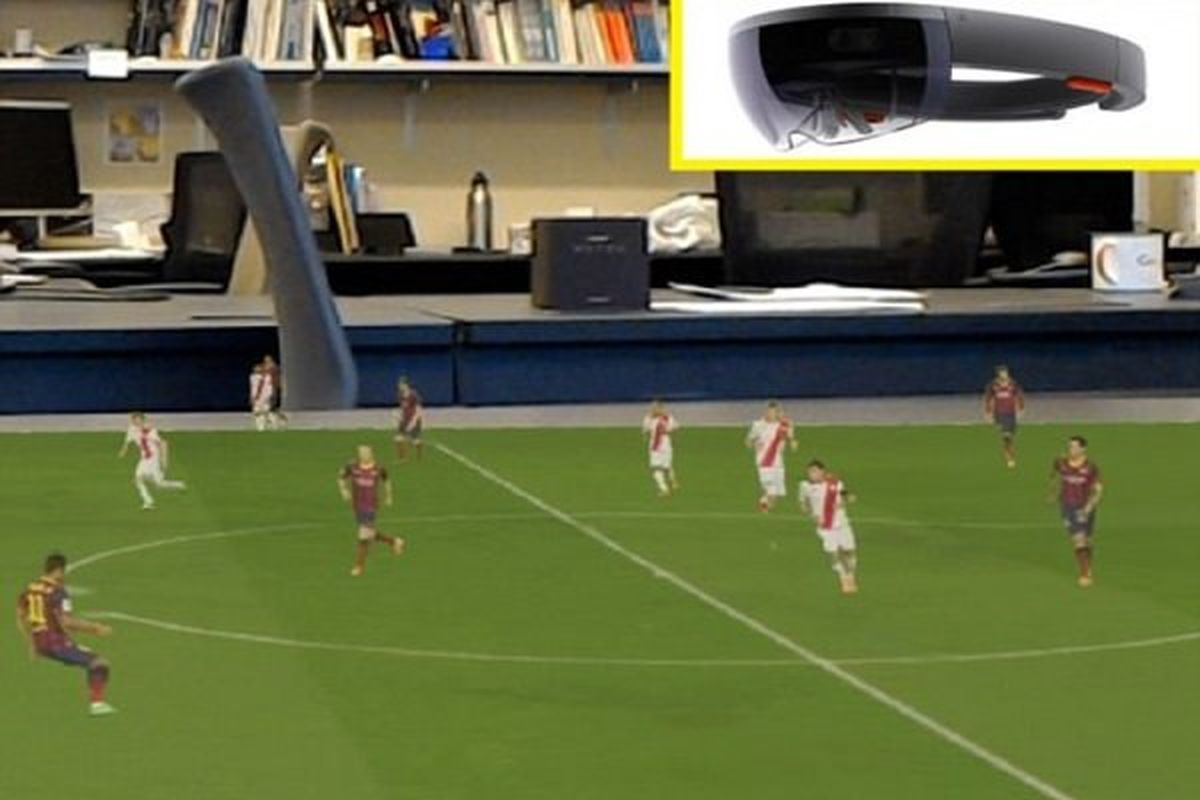 بازی فوتبال را با هولوگرام سه بعدی تماشا کنید