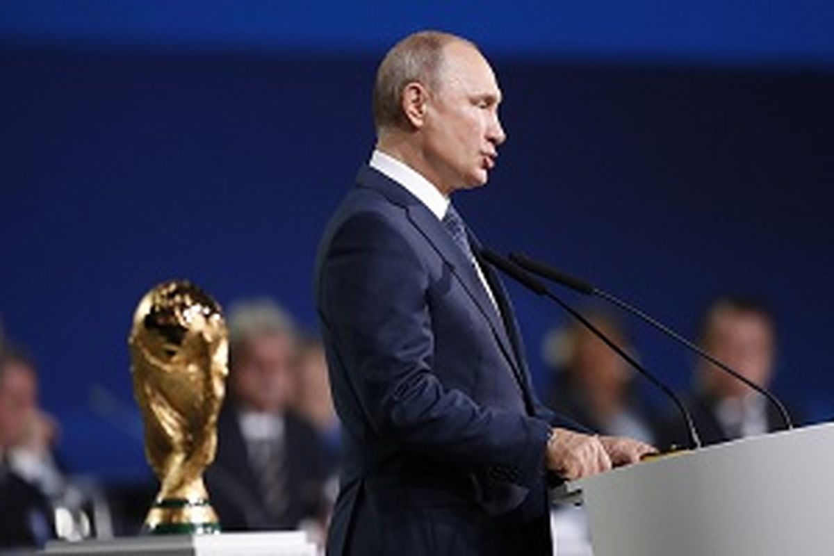 حضور پوتین و سران کشور‌های خارجی در مراسم افتتاحیه جام جهانی