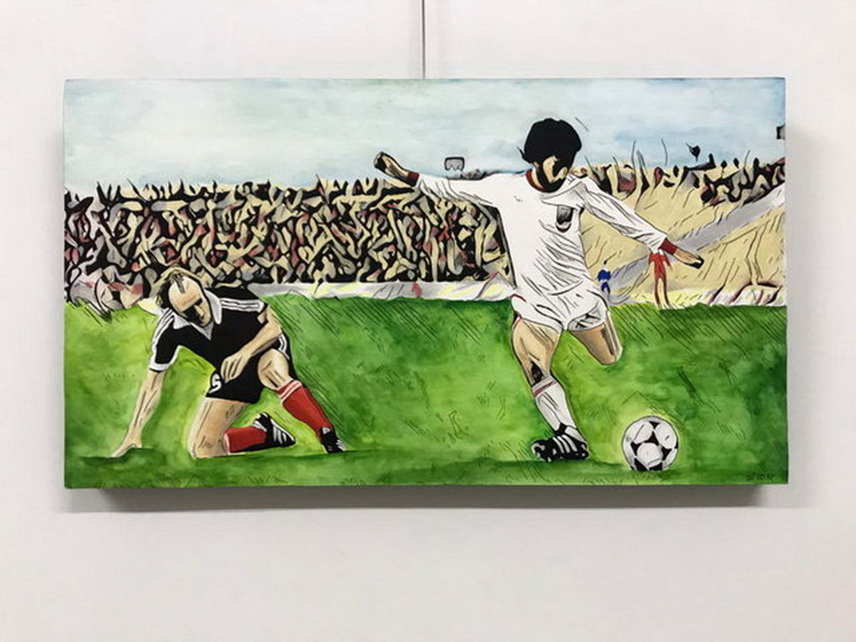 نقاشی‌هایی «به سلامتی فوتبال»