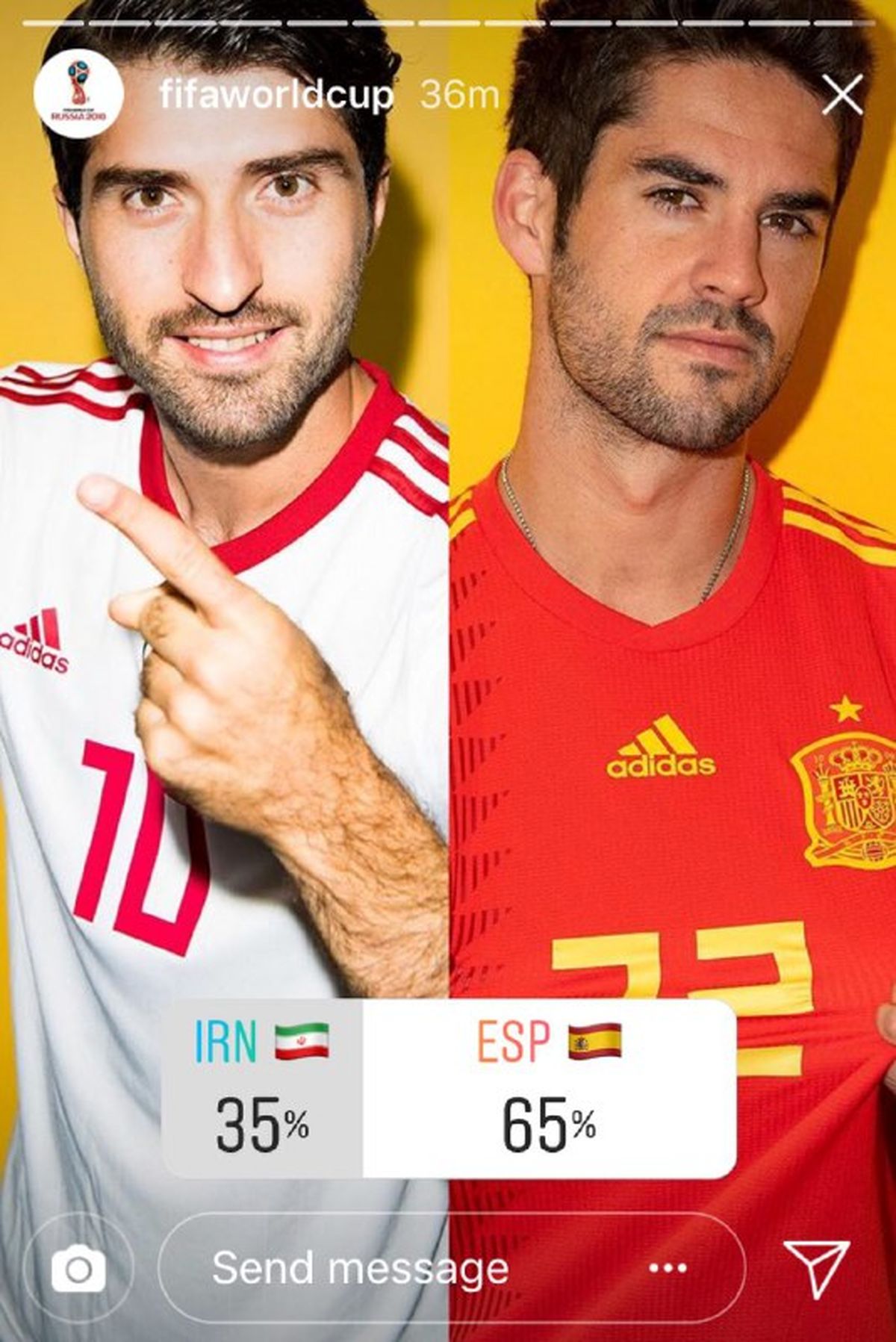 فیفا برای بازی ایران در جام جهانی نظر سنجی گذاشت