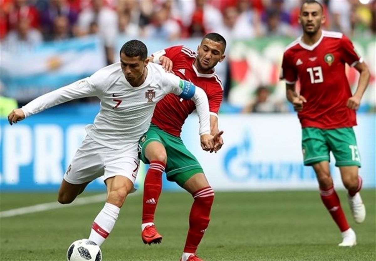 جام جهانی ۲۰۱۸| برتری پرتغال مقابل مراکش به روایت تصویر