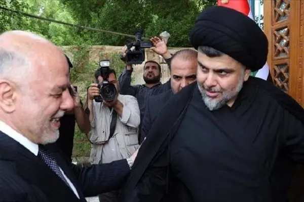 دیدار حیدر العبادی و مقتدی صدر در نجف