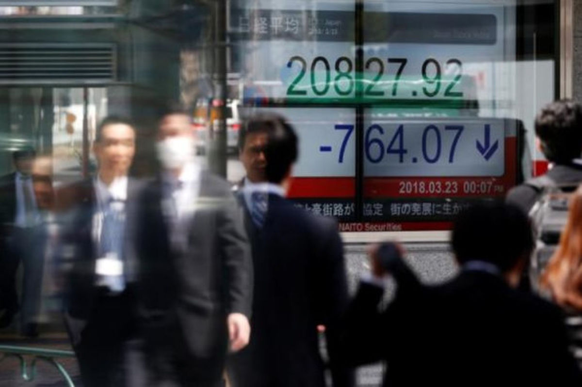 نگرانی‌های تجاری موجب افت سهام آسیایی شد