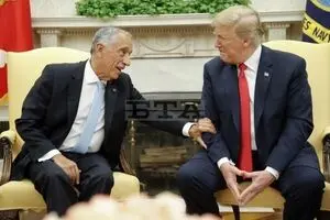 بحث جالب مارسلو دوسوسا، رئیس جمهور پرتغال و دونالد ترامپ، رئیس جمهور آمریکا در مورد کریستیانو رونالدو