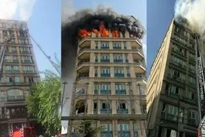 روایتی از آتش‌سوزی ساختمان اداری ۱۰ طبقه در جردن