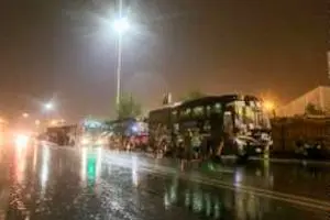 تصاویری از طوفان شب گذشته در مکه و عرفات و منا