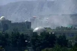 تصاویر اولیه از حمله موشکی به منطقه دیپلماتیک کابل