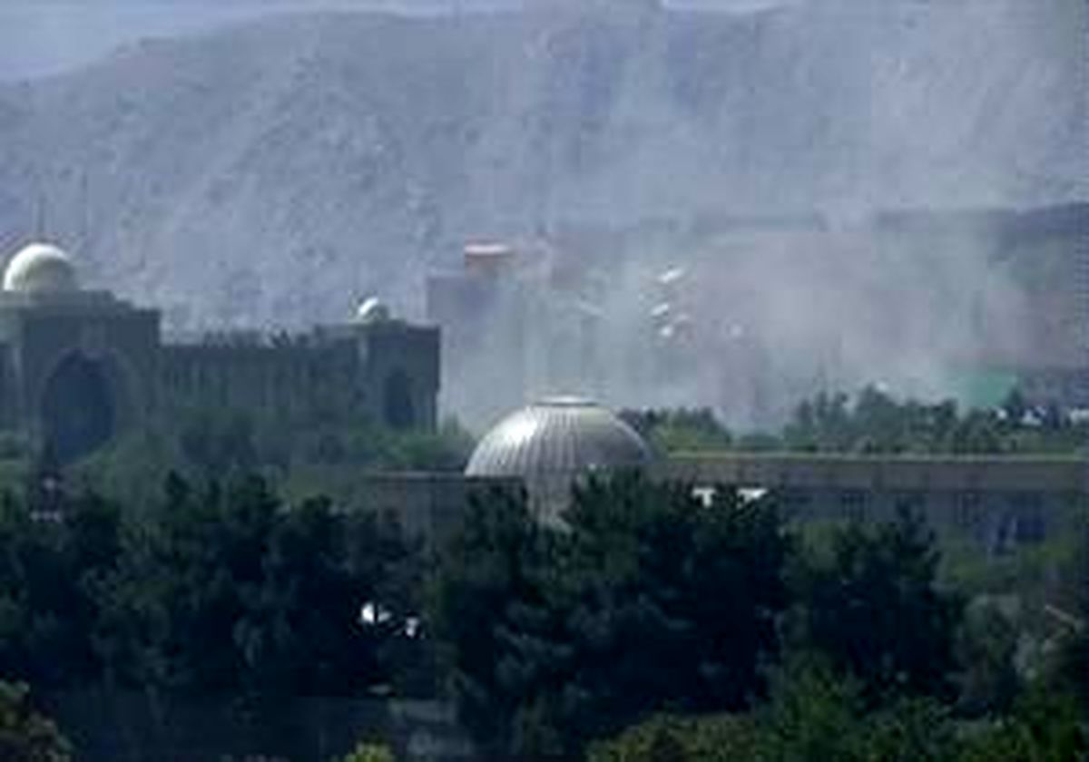 تصاویر اولیه از حمله موشکی به منطقه دیپلماتیک کابل