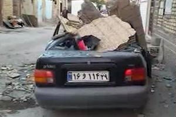 خسارات زمین لرزه ۵.۹ ریشتری در تازه آباد کرمانشاه