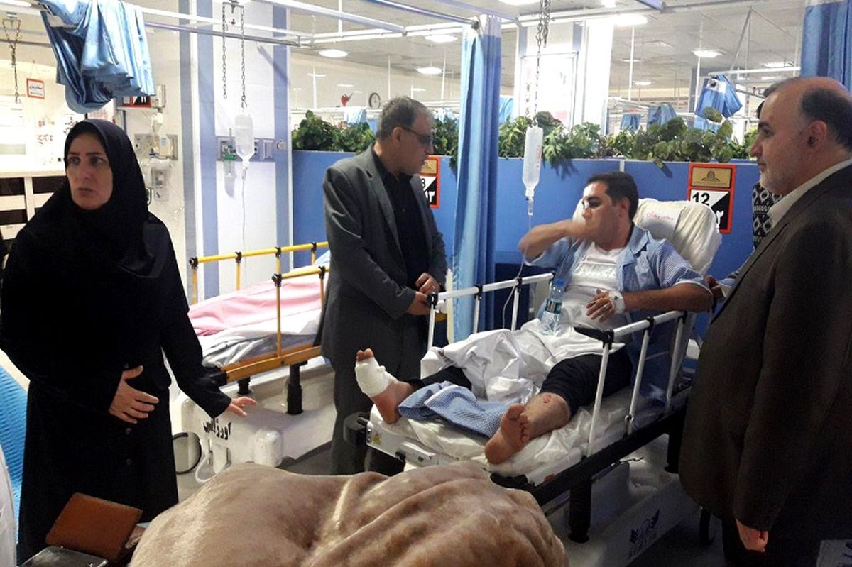 امکان انتقال مجروحان حادثه اتوبوس تهران – کرمان فراهم شد