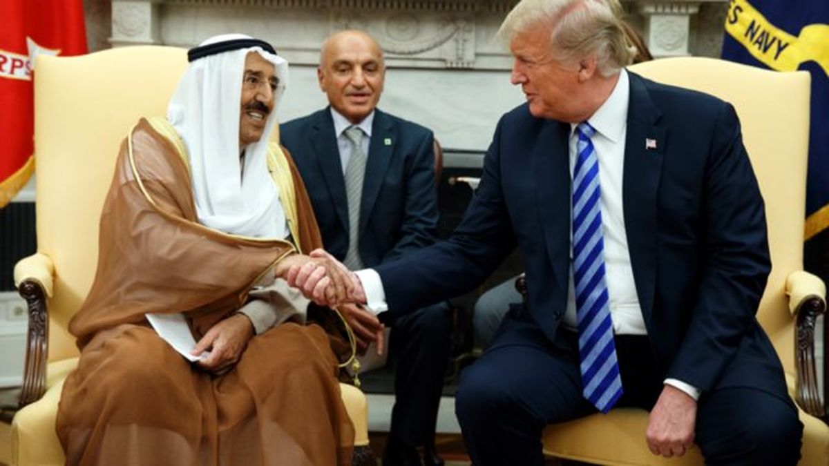 توافق ترامپ و امیر کویت برای پایان دادن به بحران قطر