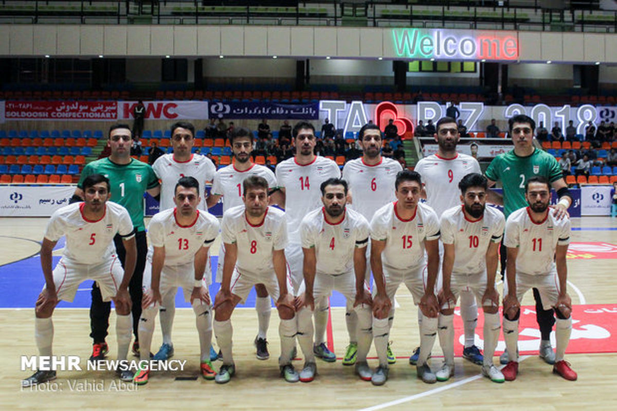 توقف تیم ملی فوتسال ایران مقابل ژاپن
