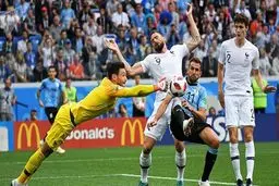 خلاصه دیدار تیم‌های فرانسه و اروگوئه